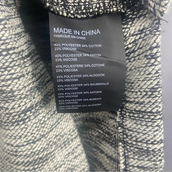 Club Monaco Split Side Grey Tweed Woven Tunic Sweater Size XS - Picture 4 of 7